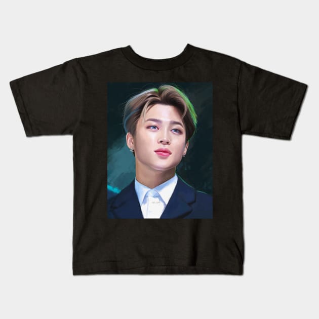 Jimin MMA Kids T-Shirt by ari-arts